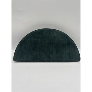 Charles Jourdan Paris Vintage Green Suede Clutch Evening Bag